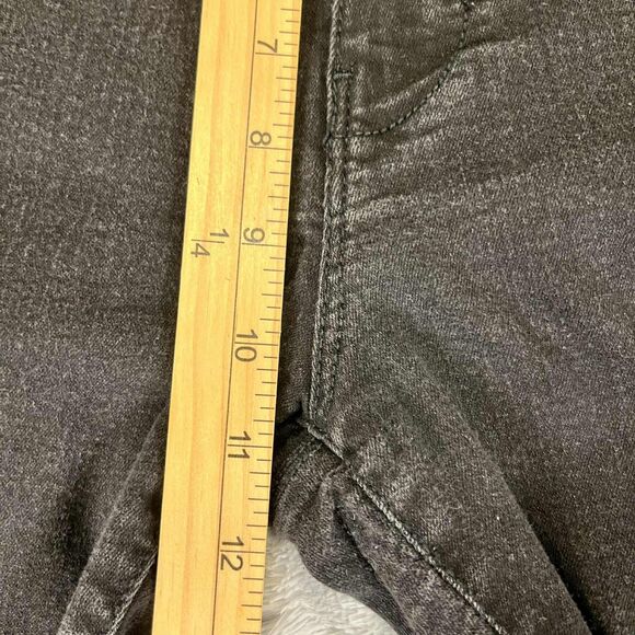 Refuge Jeans Women Size 12 Skinny High Rise Black Stretch Triple Button Denim - Picture 7 of 7